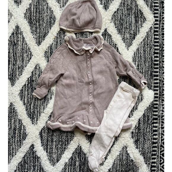 Catherine Malandrino Mini Sweater Dress and Leggings baby Girl size 3-6mo - Picture 1 of 5
